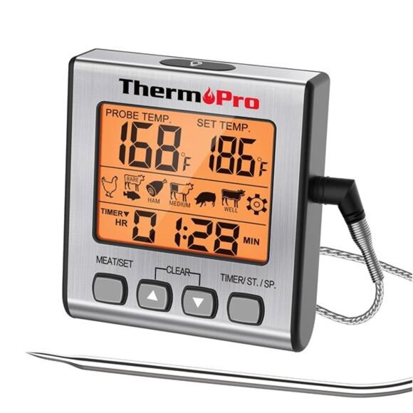 Digital Meat Thermometer for Cooking and Grilling, BBQ Food - Picture 1 of 7
